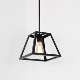 Rustieke boerderij hanglamp industriële mini metalen plafondlamp trapeziumvormige vorm eiland
