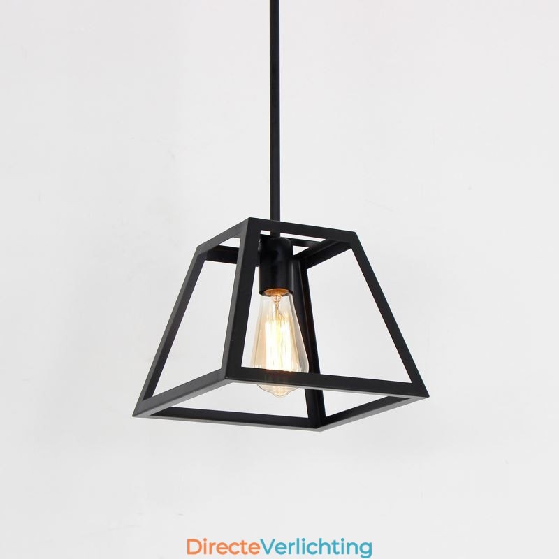 Rustieke boerderij hanglamp industriële mini metalen plafondlamp trapeziumvormige vorm eiland