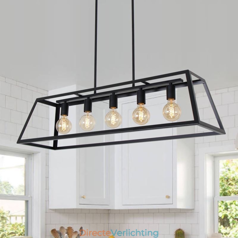 Industriële metalen hanglamp Trapeziumvormige plafondlamp