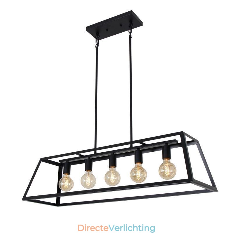 Industriële metalen hanglamp Trapeziumvormige plafondlamp