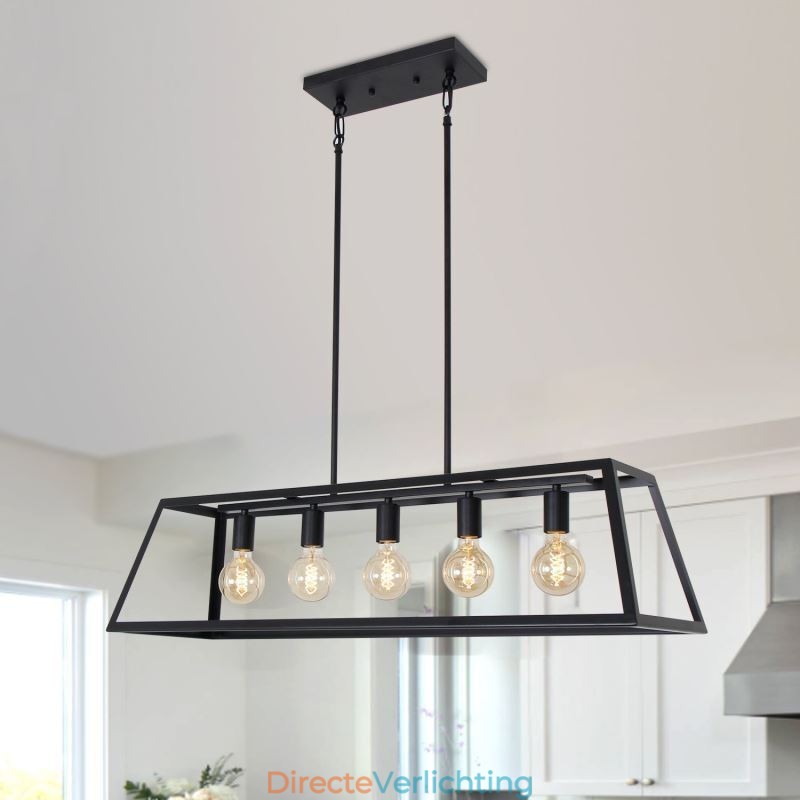 Industriële metalen hanglamp Trapeziumvormige plafondlamp