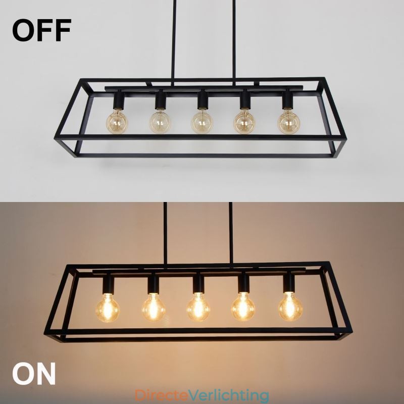 Industriële metalen hanglamp Trapeziumvormige plafondlamp
