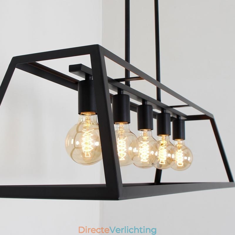 Industriële metalen hanglamp Trapeziumvormige plafondlamp