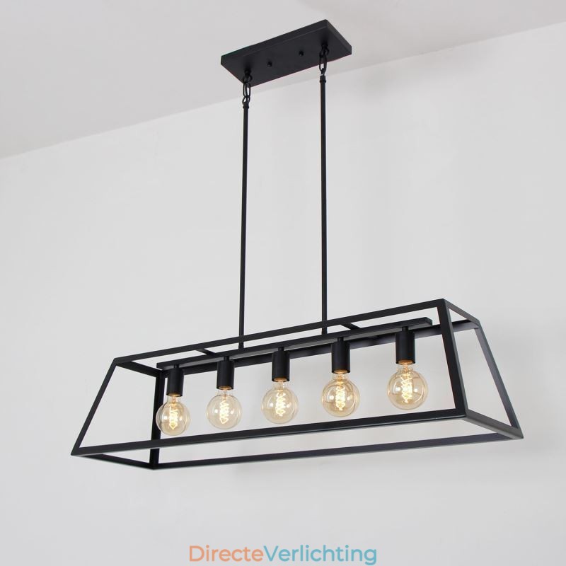 Industriële metalen hanglamp Trapeziumvormige plafondlamp