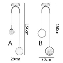 Ronde ring hanglamp moderne bol hanglamp