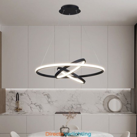 Moderne kroonluchter dimbare 3-rings hanglamp Moderne kroonluchter dimbare 3-rings hanglamp