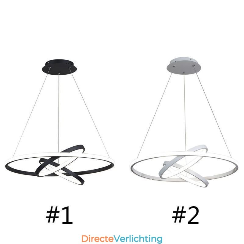 Moderne kroonluchter dimbare 3-rings hanglamp
