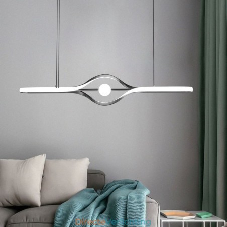Moderne lineaire hanglamp met lange strip Moderne lineaire hanglamp met lange strip