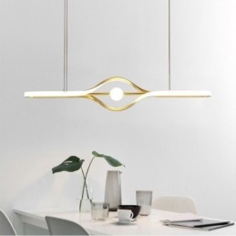 Moderne lineaire hanglamp met lange strip