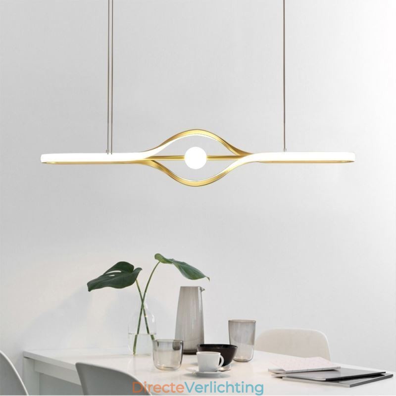 Moderne lineaire hanglamp met lange strip