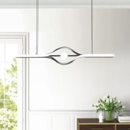 Moderne lineaire hanglamp met lange strip