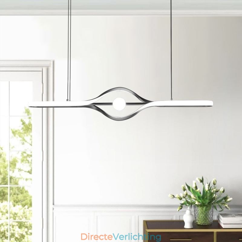 Moderne lineaire hanglamp met lange strip