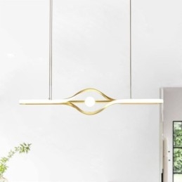 Moderne lineaire hanglamp met lange strip