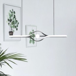 Moderne lineaire hanglamp met lange strip