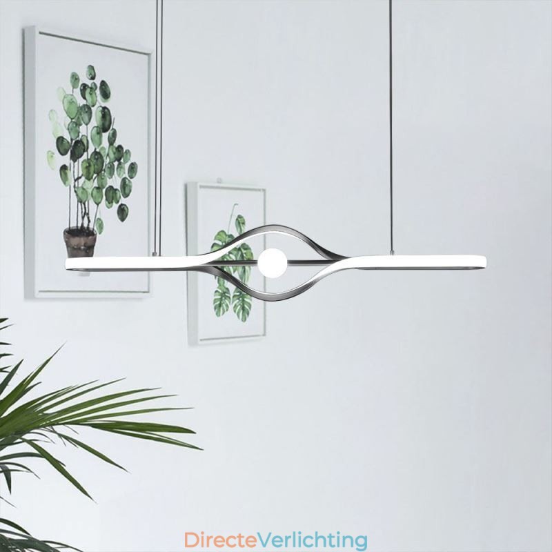 Moderne lineaire hanglamp met lange strip