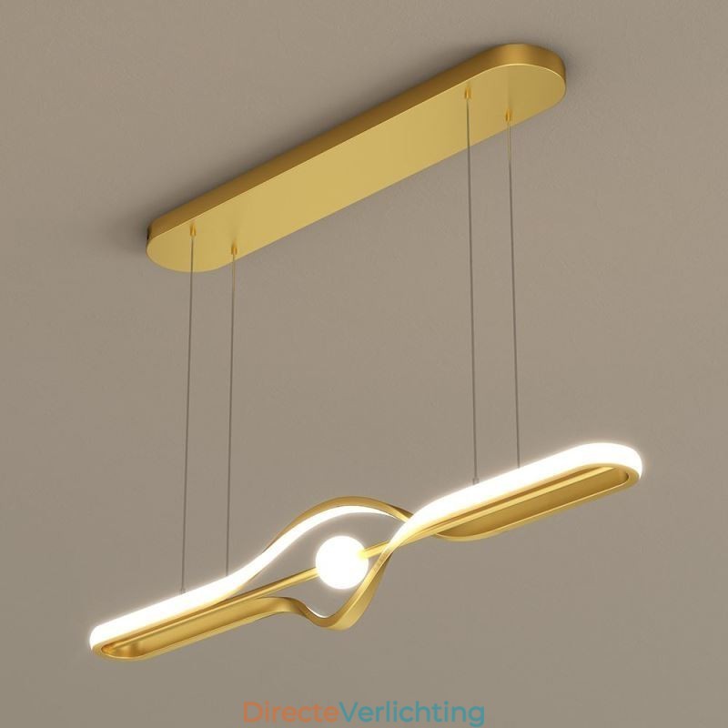 Moderne lineaire hanglamp met lange strip