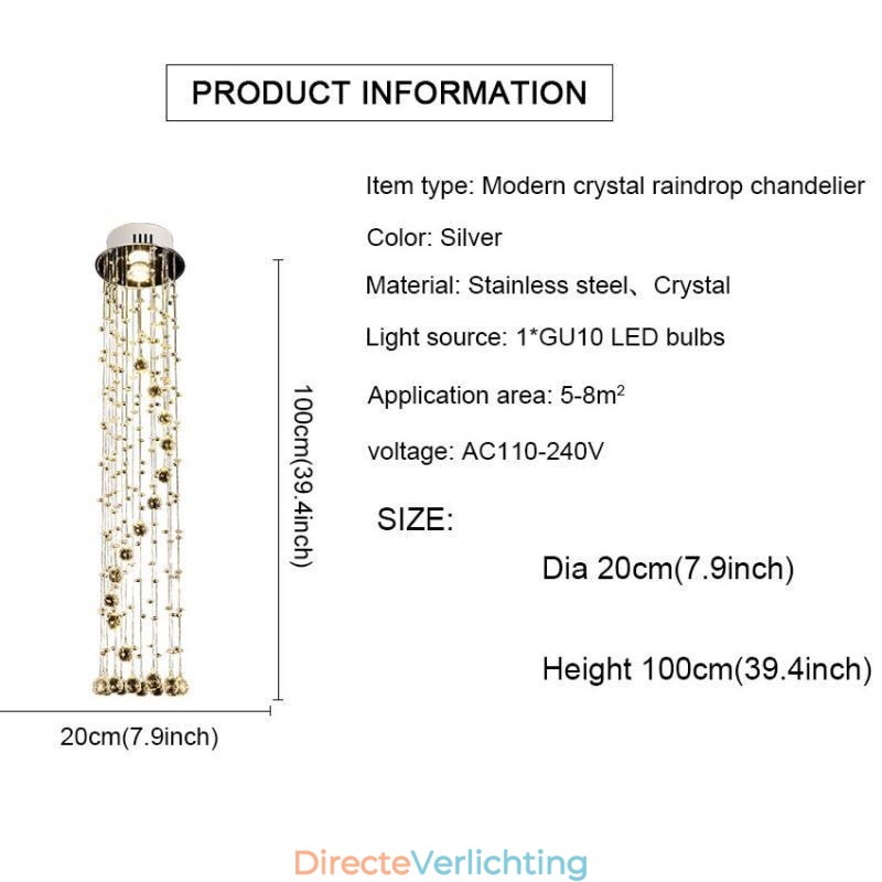 Luxe grote kroonluchter moderne kristal plafondlamp armaturen