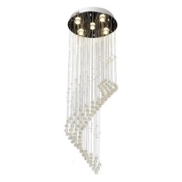 Elegante kristallen kroonluchter regendruppel plafondlampen hal
