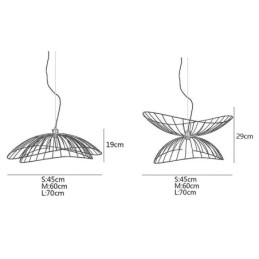 Moderne Hoed Kroonluchter Minimalistische Decor Hanglamp 1 Licht