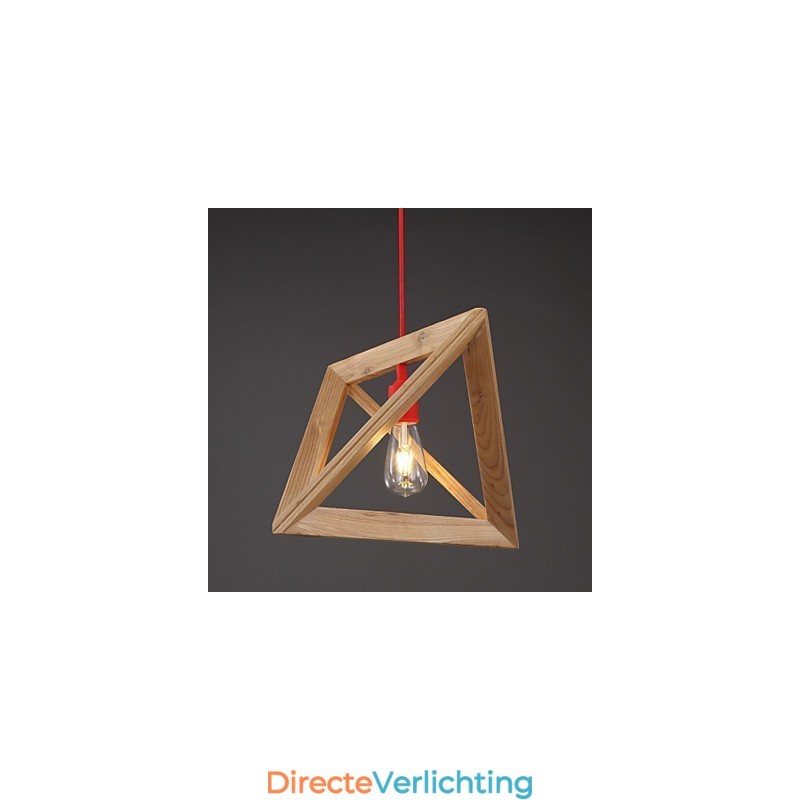 Nordic Wood Chandelier Cafe Kleding Creatieve Retro Decoratieve Eiken Kroonluchter