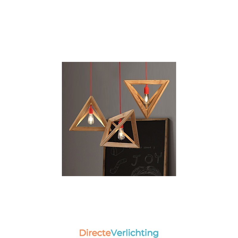 Nordic Wood Chandelier Cafe Kleding Creatieve Retro Decoratieve Eiken Kroonluchter