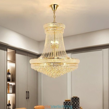 Kristallen hanglamp moderne duplex decoratieve plafondlamp Kristallen hanglamp moderne duplex decoratieve plafondlamp