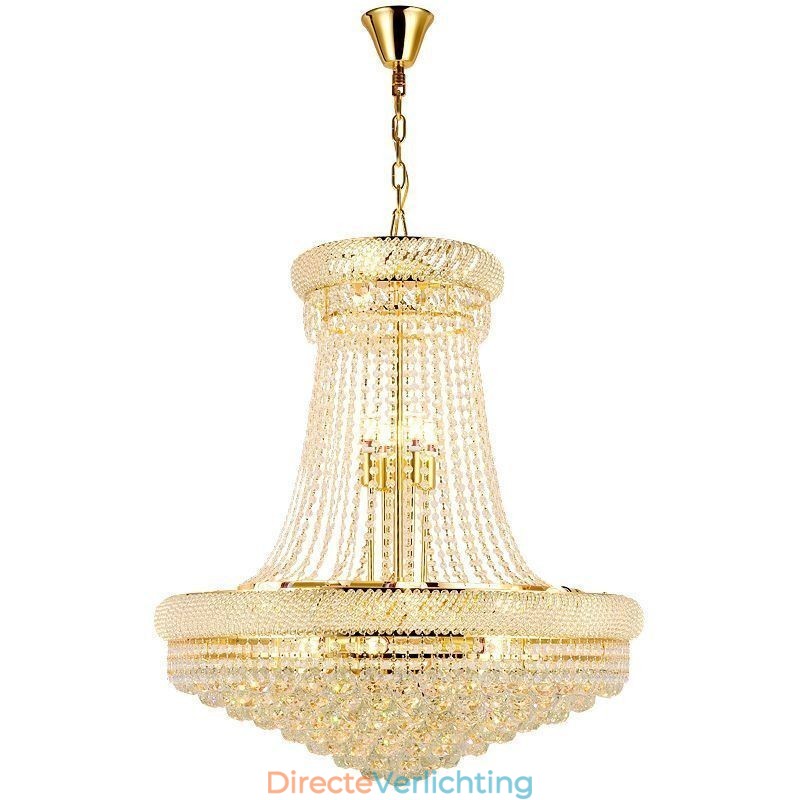 Kristallen hanglamp moderne duplex decoratieve plafondlamp