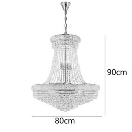 Kristallen hanglamp moderne duplex decoratieve plafondlamp