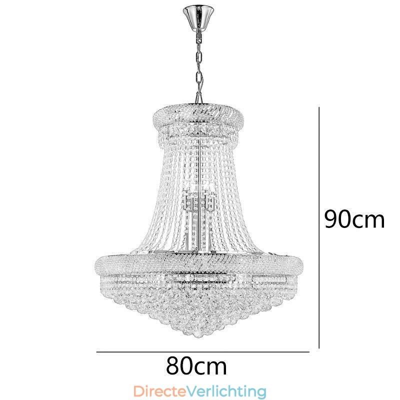 Kristallen hanglamp moderne duplex decoratieve plafondlamp