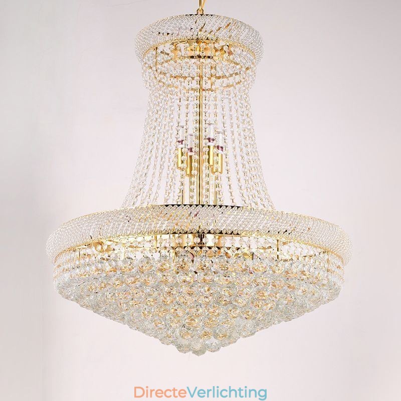 Kristallen hanglamp moderne duplex decoratieve plafondlamp