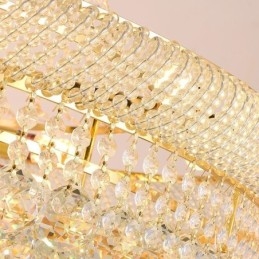 Kristallen hanglamp moderne duplex decoratieve plafondlamp