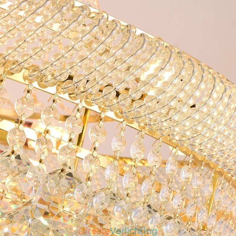 Kristallen hanglamp moderne duplex decoratieve plafondlamp