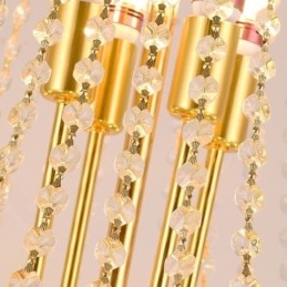 Kristallen hanglamp moderne duplex decoratieve plafondlamp