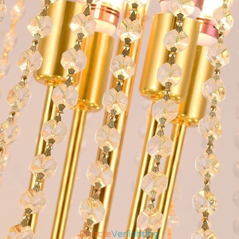 Kristallen hanglamp moderne duplex decoratieve plafondlamp