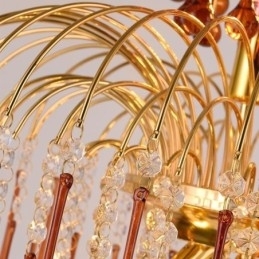 Kristallen hanglamp Elegante duplex decoratieve plafondlamp