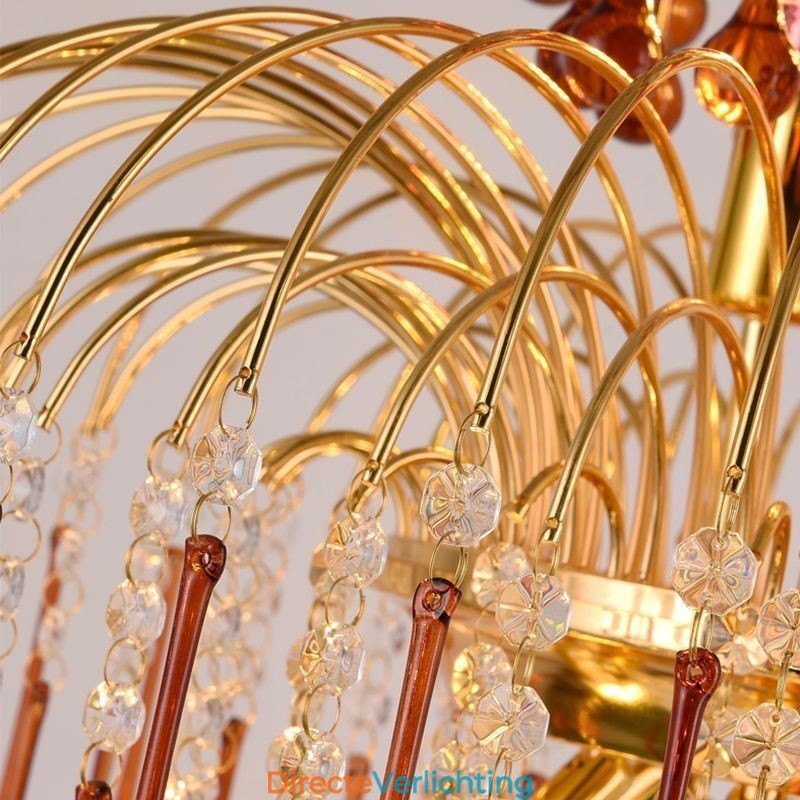 Kristallen hanglamp Elegante duplex decoratieve plafondlamp