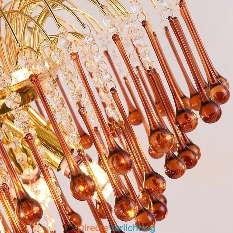 Kristallen hanglamp Elegante duplex decoratieve plafondlamp