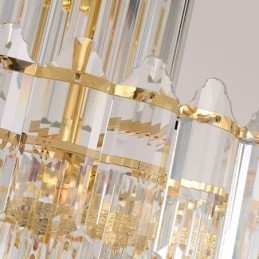 Taps toelopende kristallen hanglamp Luxe duplex decoratieve plafondlamp