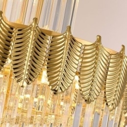 Taps toelopende kristallen hanglamp duplex decoratieve plafondlamp