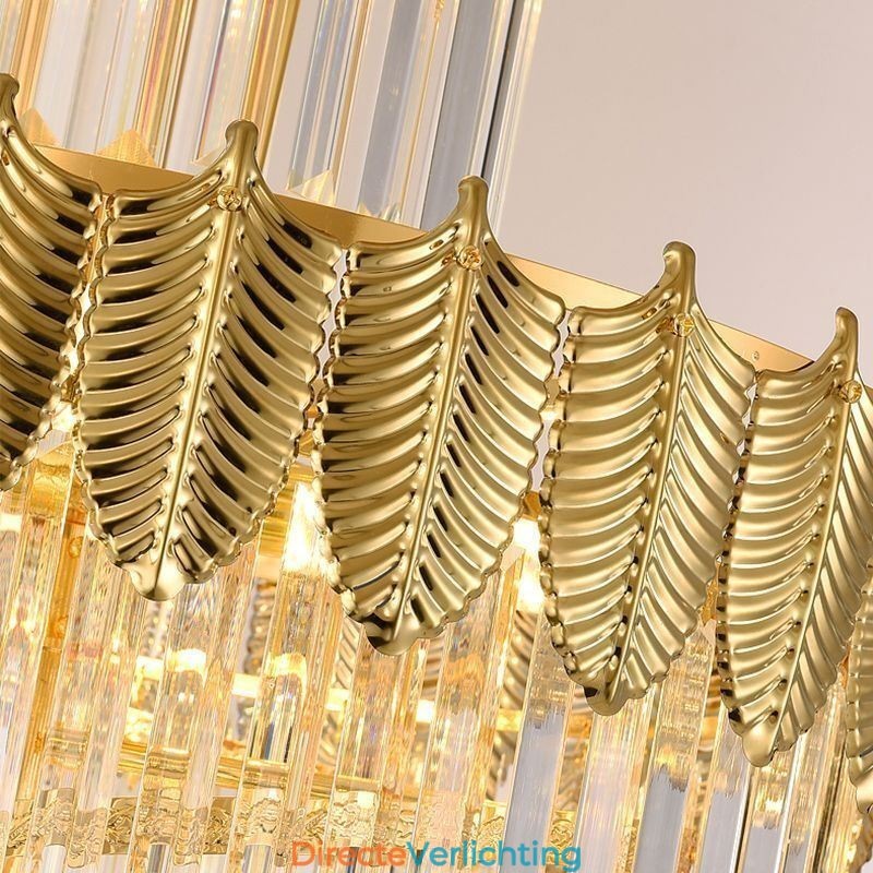 Taps toelopende kristallen hanglamp duplex decoratieve plafondlamp