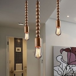 Kroonluchter Mini Stijl Traditioneel Klassiek Hout Bamboe