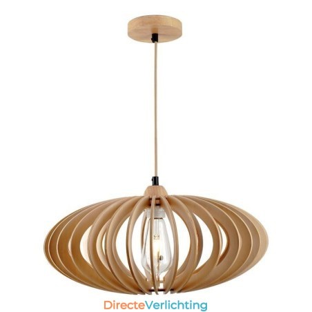 Log Basswood Plafondlamp 17cm Ovale Houten Lampenkap Log Basswood Plafondlamp 17cm Ovale Houten Lampenkap
