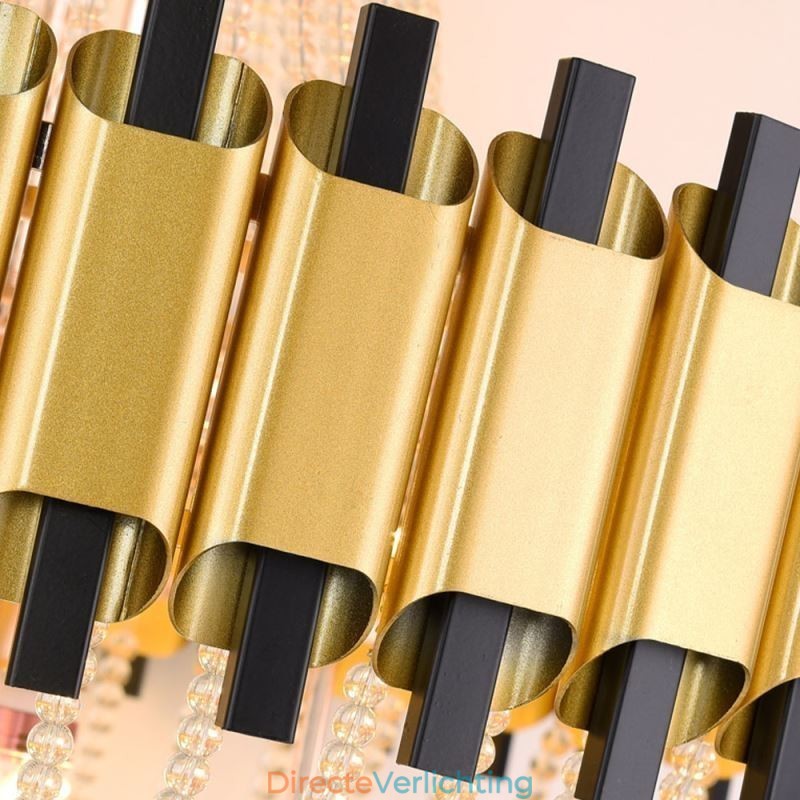 Kristallen hanglamp goud luxe decoratieve plafondlamp