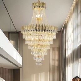 Kristallen hanglamp, verfijnde luxe decoratieve hanglamp, 80 cm
