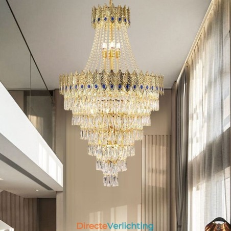 Kristallen hanglamp, verfijnde luxe decoratieve hanglamp, 80 cm Kristallen hanglamp, verfijnde luxe decoratieve hanglamp, 80 cm