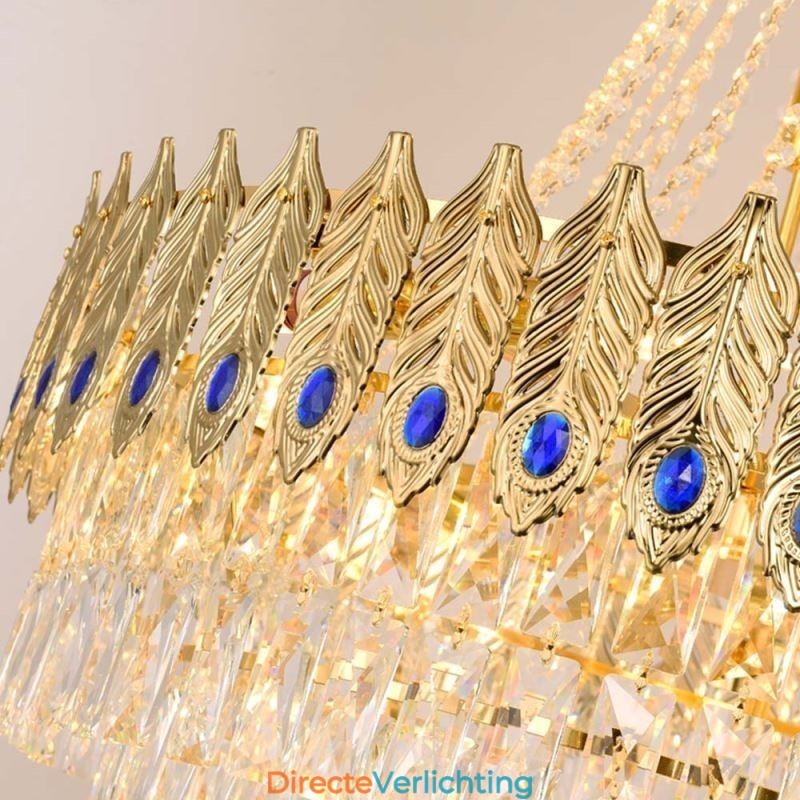 Kristallen hanglamp, verfijnde luxe decoratieve hanglamp, 80 cm