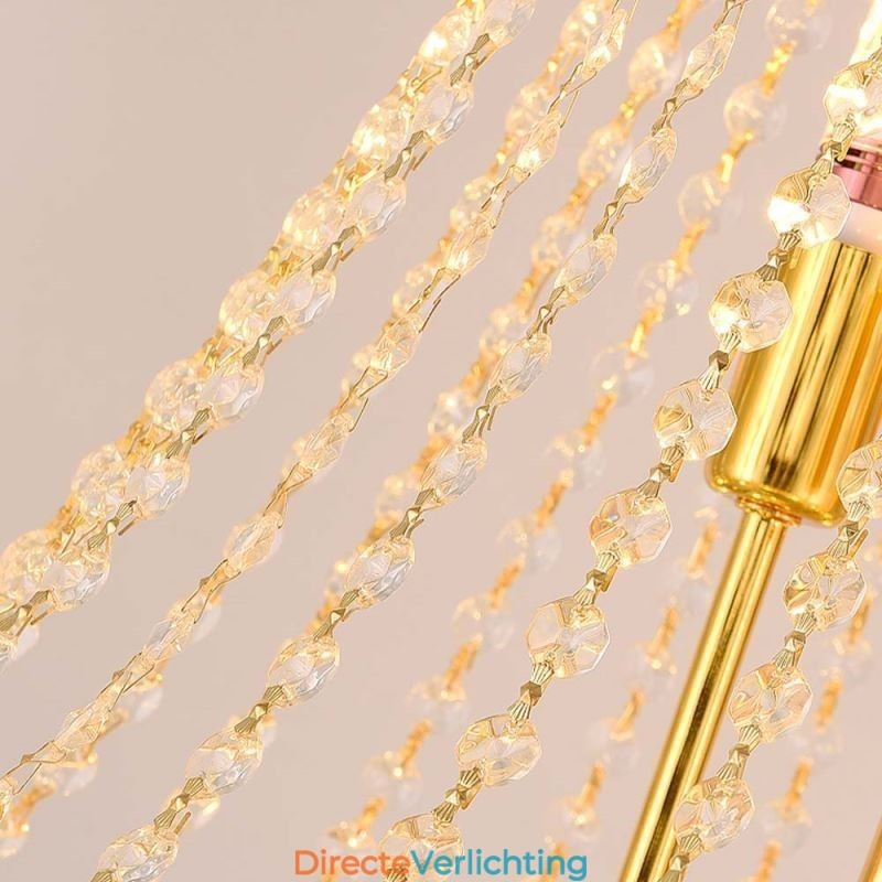 Kristallen hanglamp, verfijnde luxe decoratieve hanglamp, 80 cm