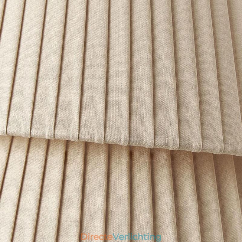 Hanglamp Franse crème stijl dubbele laag stoffen lampenkap plafondlamp