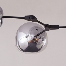 Nordic Plafondlamp Moderne Gegalvaniseerde Glas-in-lood Lampenkap Hanglamp