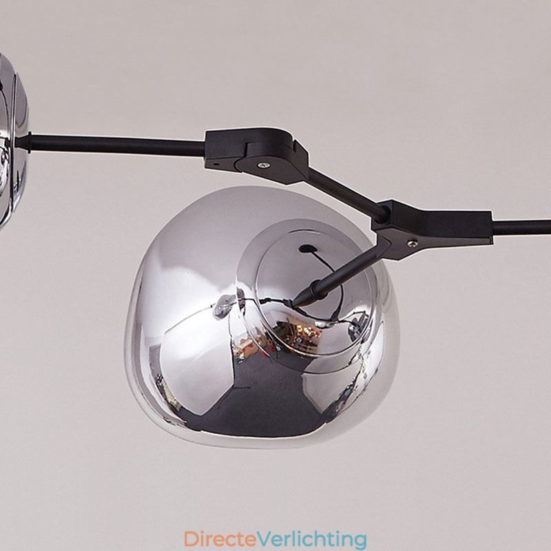 Nordic Plafondlamp Moderne Gegalvaniseerde Glas-in-lood Lampenkap Hanglamp